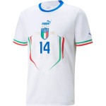 Federico Chiesa #14 Italia Camiseta de Visita Mundial 2022