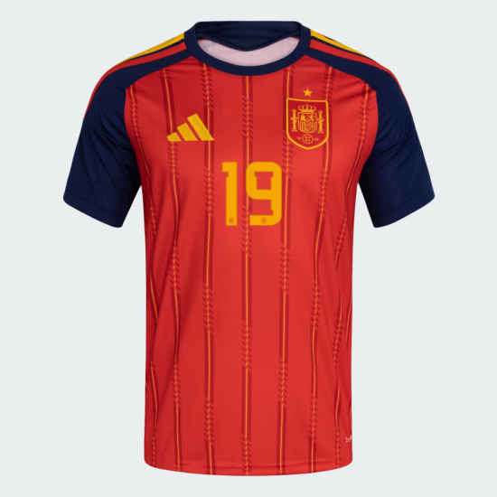 Camiseta Oficial Local España 2026 Niño LAMINE YAMAL #19 Camiseta Oficial Local España 2026 Niño LAMINE YAMAL #19