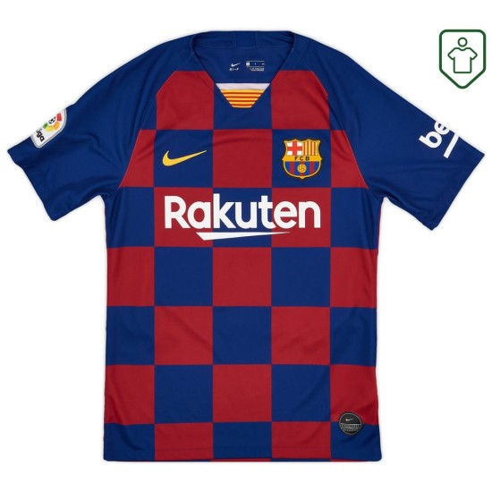 Hombre Camiseta retro local FC Barcelona 2019/20 Messi #10