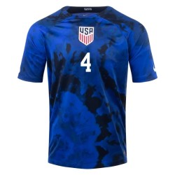 Tyler Adams #4 USMNT Camiseta de Visita Mundial 2022