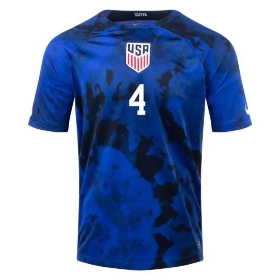 Tyler Adams #4 USMNT Camiseta de Visita Mundial 2022