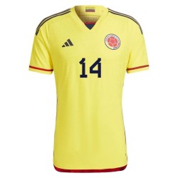 Luis Diaz #14 Colombia Camiseta de Local Mundial 2022