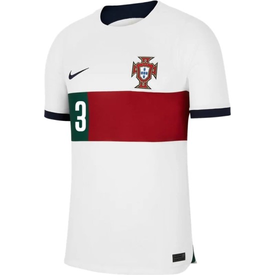 Pepe #3 Portugal Camiseta de Visita Mundial 2022