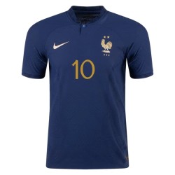 Kylian Mbappe #10 Francia Camiseta de Local Mundial 2022 Kylian Mbappe #10 Francia Camiseta de Local Mundial 2022