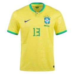 Dani Alves #13 Brasil Camiseta de Local Mundial 2022