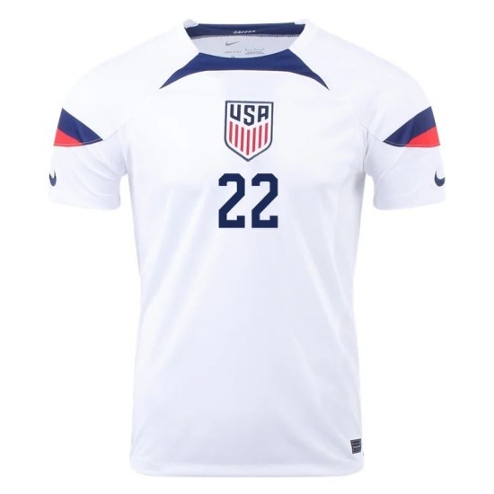 DeAndre Yedlin #22 USMNT Camiseta de Local Mundial 2022
