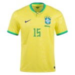 Fabinho #15 Brasil Camiseta de Local Mundial 2022