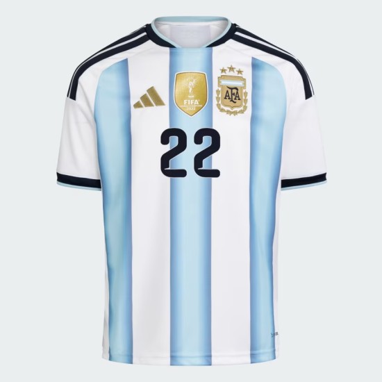 Camiseta Oficial Local Argentina 2026 Niño L. MARTÍNEZ #22 Camiseta Oficial Local Argentina 2026 Niño L. MARTÍNEZ #22