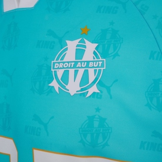 Camiseta Retro King OM #9 - Azul Mujer