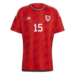 Ethan Ampadu #15 Gales Camiseta de Local Mundial 2022
