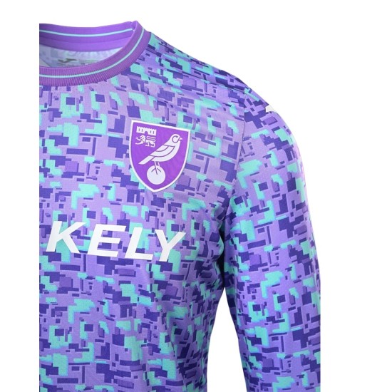 Camiseta Tercera de Manga Larga Norwich City 2026/27 Niño