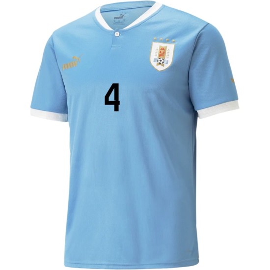 Ronald Araujo #4 Uruguay Camiseta de Local Mundial 2022
