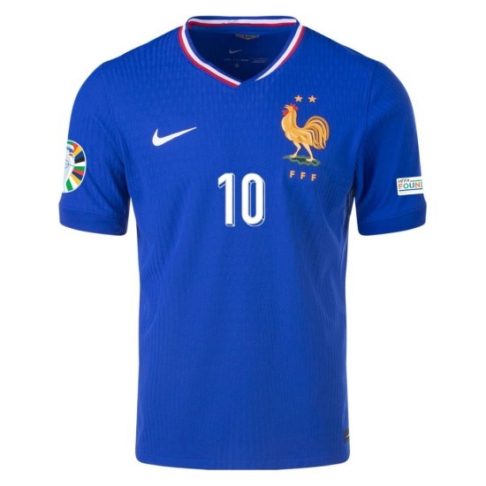 Kylian Mbappé #10 Francia Camiseta Versión Jugador de Local EURO 2024 Kylian Mbappé #10 Francia Camiseta Versión Jugador de Local EURO 2024