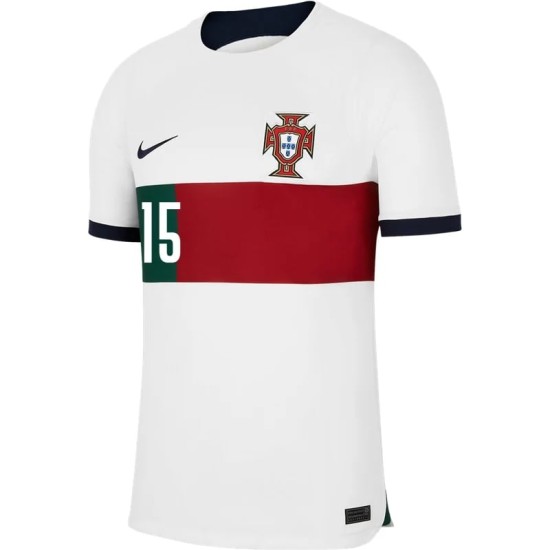 Rafael Leão #15 Portugal Camiseta de Visita Mundial 2022