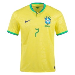 Lucas Paquetá #7 Brasil Camiseta de Local Mundial 2022