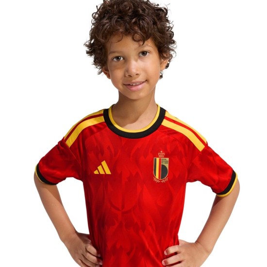 Conjunto de la Copa Mundial 2026 de Bélgica Primera Equipación para Niño