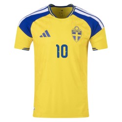 Camiseta Auténtica Local Suecia 2026 para Hombre IBRAHIMOVIĆ #10