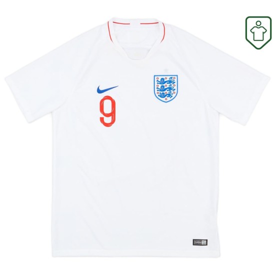 Camiseta retro local Inglaterra 2018/19 para hombre Kane #9