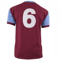 Camiseta Retro Bobby Moore Primera West Ham United 1958 #6 Hombre