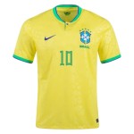 Pele #10 Brasil Camiseta de Local Mundial 2022