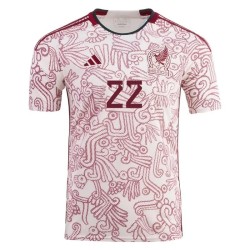 Hirving Lozano #22 México Camiseta de Visita Mundial 2022