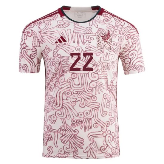 Hirving Lozano #22 México Camiseta de Visita Mundial 2022