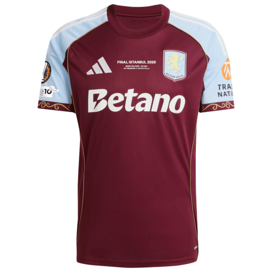 Camiseta Aston Villa Campeón de la UEFA Europa League 2025/26 Niño