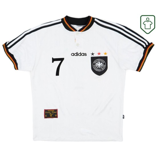 Camiseta retro local Alemania 1996/98 para hombre Möller #7 Camiseta retro local Alemania 1996/98 para hombre Möller #7