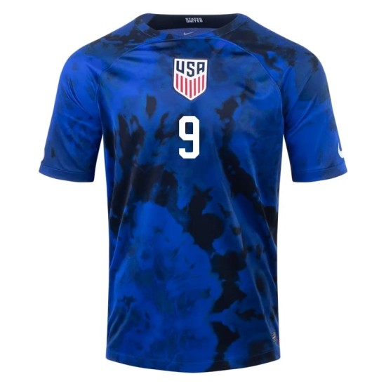 Ricardo Pepi #9 USMNT Camiseta de Visita Mundial 2022 Ricardo Pepi #9 USMNT Camiseta de Visita Mundial 2022