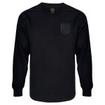 Camiseta retro blackout de manga larga Inglaterra 1966 #6 para hombre