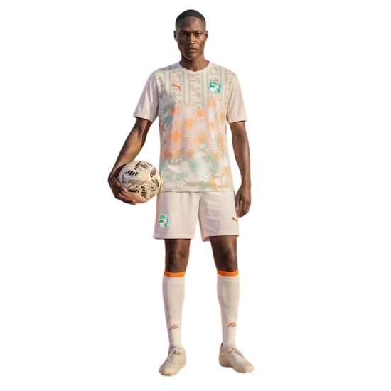 Shorts infantil Costa de Marfil 2026 Copa del Mundo visitante
