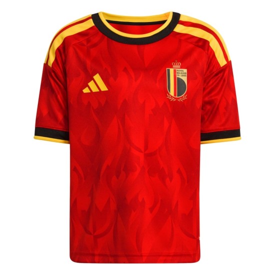 Conjunto de la Copa Mundial 2026 de Bélgica Primera Equipación para Niño