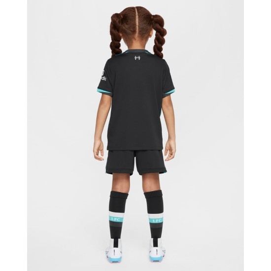 Kit de visitante de niños Liverpool 2024/25