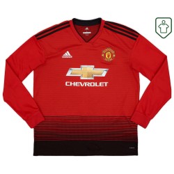 Camiseta retro local manga larga hombre Manchester United 2018/19 Lukaku #9