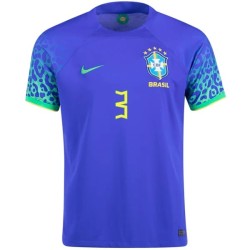 Camiseta de visitante T.SILVA Brasil 2022/23 para niños