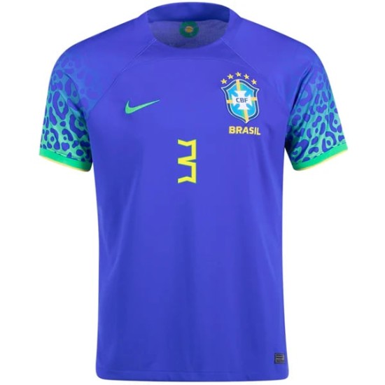 Camiseta de visitante T.SILVA Brasil 2022/23 para mujeres