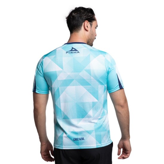Camiseta Hombre Cruz Azul Tercera Calentamiento 2025/26 – Turquesa/Blanco