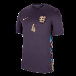 Declan Rice #4 Inglaterra Camiseta de Visita EURO 2024