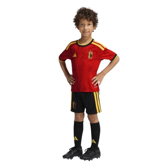 Conjunto de la Copa Mundial 2026 de Bélgica Primera Equipación para Niño