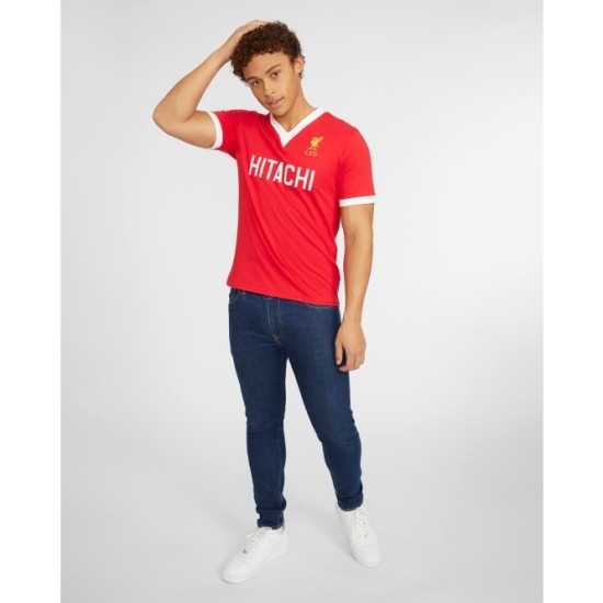 Camiseta Retro Hitachi de Casa 1979 Liverpool Infantil