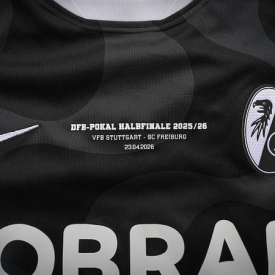 Camiseta de visitante SC Freiburg 2025/26 Copa DFB Semifinal – Niño