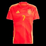 Álvaro Morata #7 España Camiseta de Local EURO 2024 Álvaro Morata #7 España Camiseta de Local EURO 2024