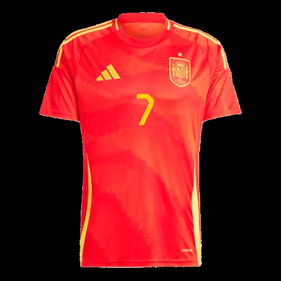 Álvaro Morata #7 España Camiseta de Local EURO 2024 Álvaro Morata #7 España Camiseta de Local EURO 2024