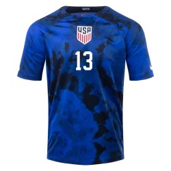 Jordan Morris #13 USMNT Camiseta de Visita Mundial 2022