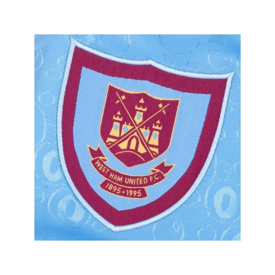 Camiseta retro visitante aniversario hombre West Ham United 1995 azul celeste