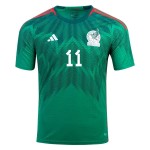 Carlos Vela #11 México Camiseta de Local Mundial 2022 Carlos Vela #11 México Camiseta de Local Mundial 2022