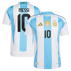 Lionel Messi #10 Argentina Camiseta Versión Jugador de Local Copa América 2024