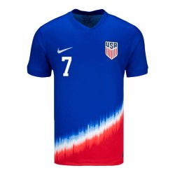 Giovanni Reyna #7 USMNT Camiseta de Visita Copa América 2024
