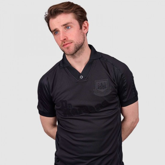 Camiseta Retro West Ham United Infantil 2000 - Negra