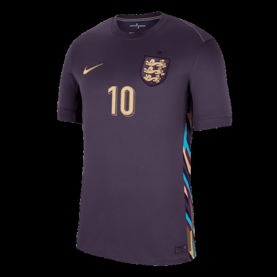 Jude Bellingham #10 Inglaterra Camiseta de Visita EURO 2024
